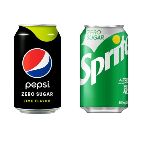 펩시 제로 라임 355ml 24캔 + 스프라이트 제로 355ml 24캔 (총 48캔) 패키지, 48개 펩시355 펩시 제로 라임 355ml 24캔 + 스프라이트 제로 355ml 24캔 (총 48캔) 패키지, 48개 펩시355