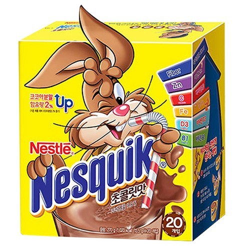 네슬레 네스퀵 초콜릿맛 분말, 13.5g, 100개