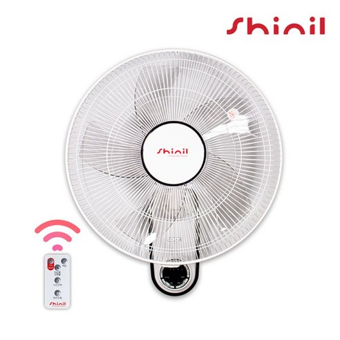 신일 [신일] 벽걸이 5엽 리모컨형 선풍기 SIF-M16KRD 소프트 터치 상하 좌우 각도 조절 가능, 단일옵션