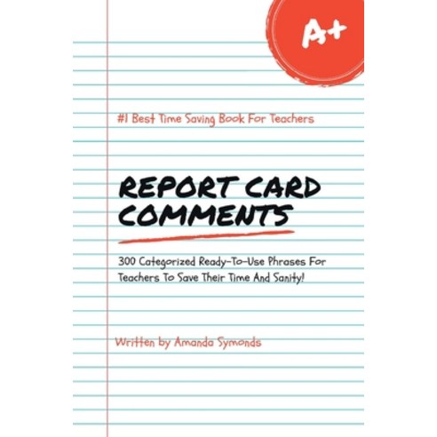 (영문도서) Report Card Comments Paperback, Amanda Symonds, English, 9780645817225