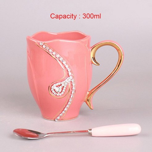 FREELIFE 머그 세트 고급 예쁜 머그잔 ST-188, Mug Red-890