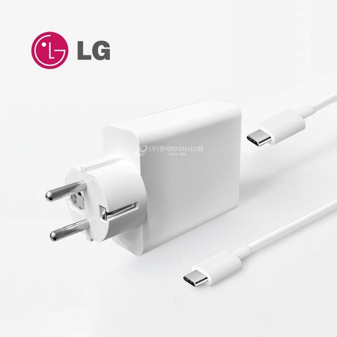 LG 정품 GAN 90W C타입 노트북 PD 충전기, LG 정품 90W 충전기+LG 5A 케이블 mackie1604vlz4