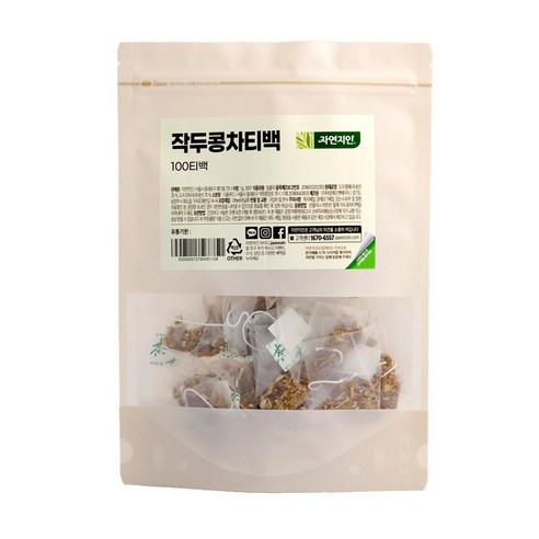 자연지인 국산 작두콩차 삼각티백 100T 건강차, 1g, 100개