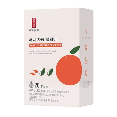 fm)공차 허니자몽 블랙티 400g, 20g, 20개입, 1개