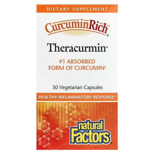 네츄럴펙터스 CurcuminRich Theracurmin 베지 캡슐 30정