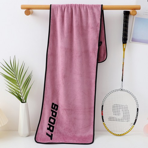 씨엠씨 극세사 스포츠 타월 빅사이즈 30x110cm, 1개, 핑크