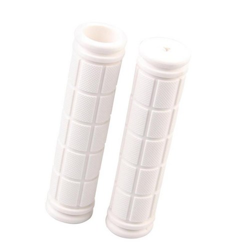 잠금 장치가있는 고무 핸들 바 핸드 그립 오버 그립 12cm 슬리브 커버 BMX, 화이트