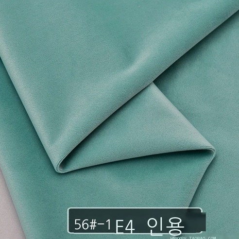 Fuhe 원단 꼬리 원단 원단 면 마 원단 벨벳 원단 두껍다 네덜란드 벨벳 소파 쿠션 쿠션 베개 카운터 커튼 diy 벨벳 노점 원단 수집 추가 구매 + 천 머리, 티파니 블루 109-56 반 미터