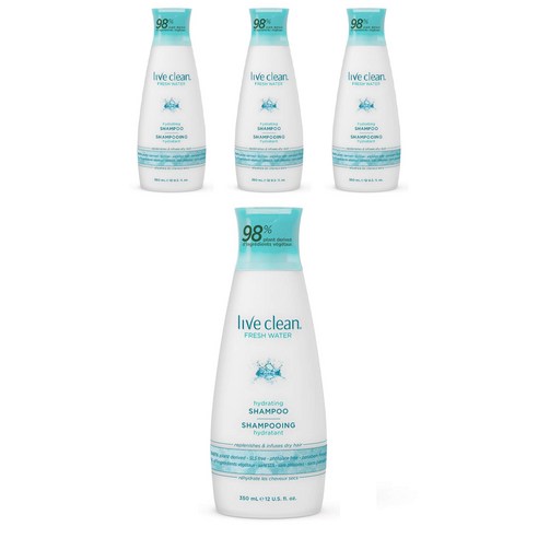 리브클린 하이드레이팅 샴푸, 4개, 350ml