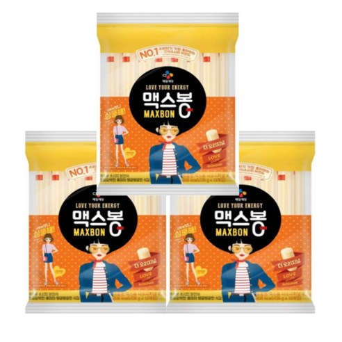 맥스봉 치즈 15p, 525g, 4개 맥스봉소시지 11 맥스봉 오리지널 소시지 35g 15개입(525g) x2개
