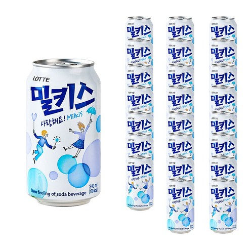 롯데칠성음료 밀키스, 340ml, 24개