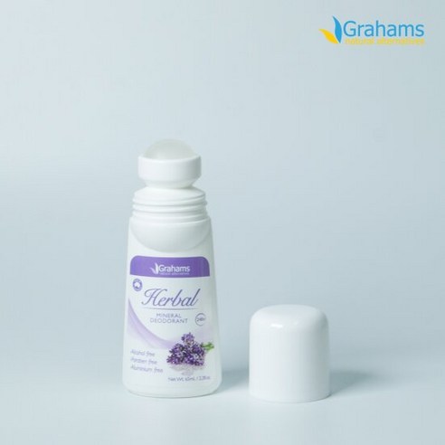 그라함스 내추럴 미네랄 데오드란트 허브 롤온 65mL, 데오드란트 롤온:허브
