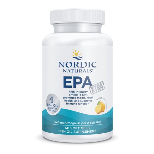 노르딕내츄럴스 EPA 엑스트라스트랭스 1640mg 오메가 3 1000mg 레몬 소프트젤, 60정, 1개