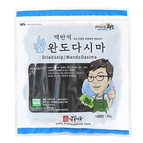 해미담 완도 맥반석 다시마 60g 육수 건다시마, 1개