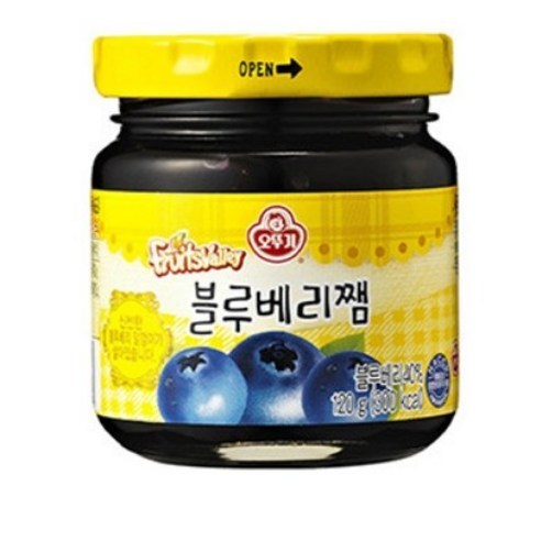 오뚜기 블루베리쨈 120g, 21개