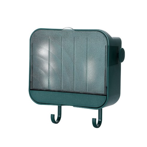 자주적 설계 입식 방진대 덮개 아스팔트 비료 비누 박스 벽걸이 욕실 비누 비누 비치 프레임 다국적, 초록색