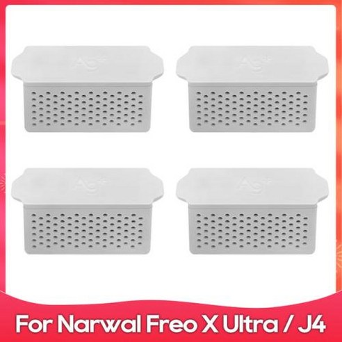 Narwal Freo X Ultra / J4 Ag+ 살균 모듈 은 이온 액세서리 로봇 청소기 액세서리 예비 부품, 3) 4 Pcs