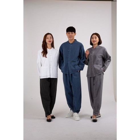 대신승복 남녀 공용 개량한복 상하의Set 생활한복(개량한복) 승복 법복 편한옷 긴소매 찜질복 절에서 입는옷