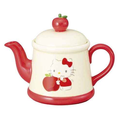 산리오 헬로 키티 티포트, 사과, 1개, 350ml