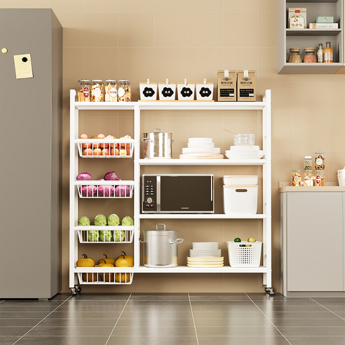 KUAHAI 이동식 선반 하나로 좁은 주방 공간을 효율적으로!