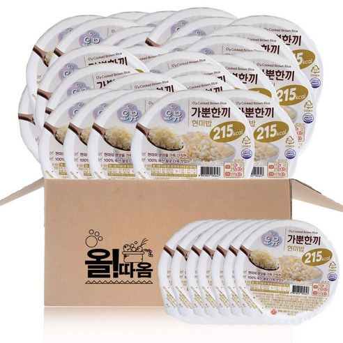 올따옴 오뚜기 오뮤 가뿐한끼 현미밥 150g 36개, 36입