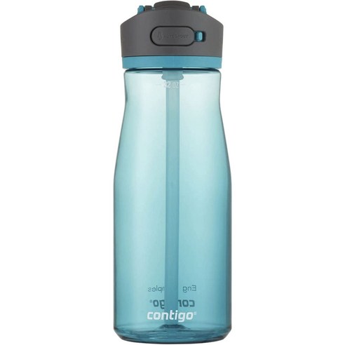 콘티고 애시랜드 워터 보틀 오토스파우트 리드 휴대용물통, Aqua, 1.2L, 1개