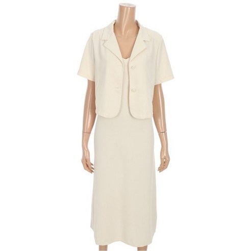 보니스팍스 하객룩 썸머 자켓 세트 뷔스티에 원피스 XO4OP015M0