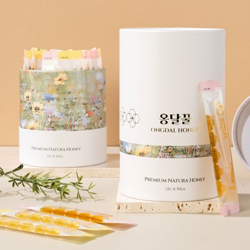 옹달 숙성꿀 벌꿀 스틱꿀 30포 100% 감로꿀 야생화, 1개, 360g, 야생화꿀 30입