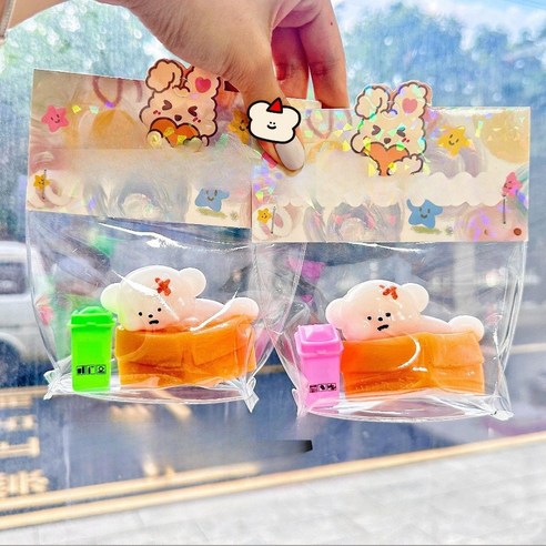 걸스코코 쫀득 애완동물 말랑이 모찌 키링 귀여운동물 슬라임 스트레스해소말랑이