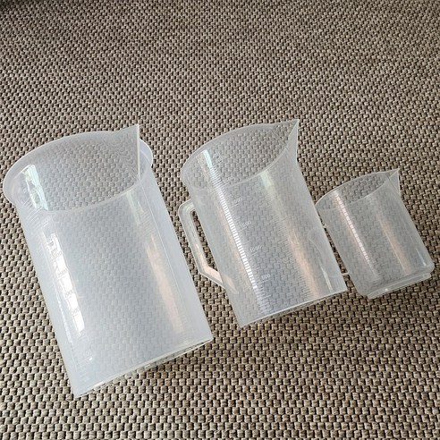 제이로이 잘 안깨지는 플라스틱 계량컵 비커, 1개, 5000ml, 투명