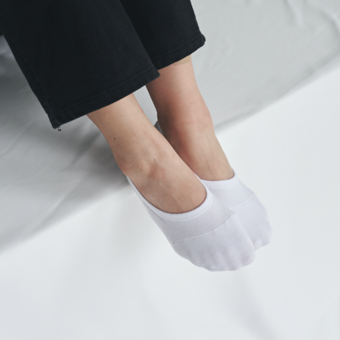 편안함과 내구성을 겸비한 벗겨지지 않는 삼중 실리콘 덧신이 있는 AMN 남성용 수피마 프리미엄 페이크삭스