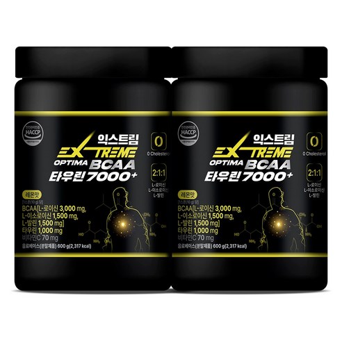 익스트림 OPTIMA BCAA 타우린 7000+, 600g, 2개