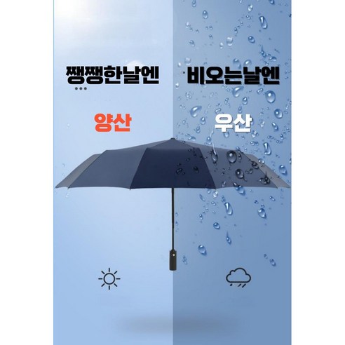 프로텍트유 튼튼한 파스텔톤 3단 자동 양산 우산