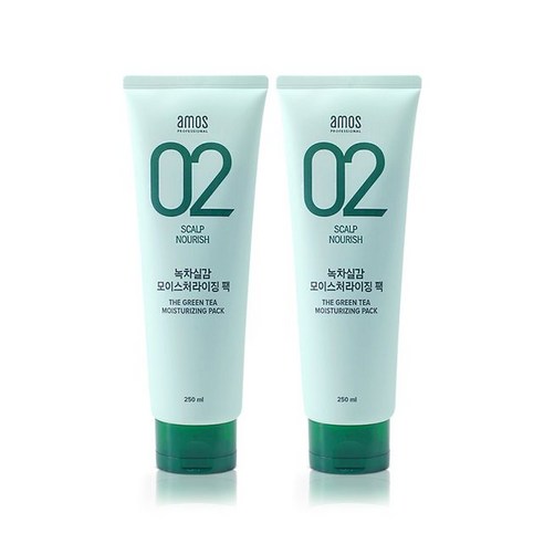 아모스프로페셔널 아모스 녹차실감 인텐시브 모이스처 팩 250ml 1+1 (eTV), 단일옵션