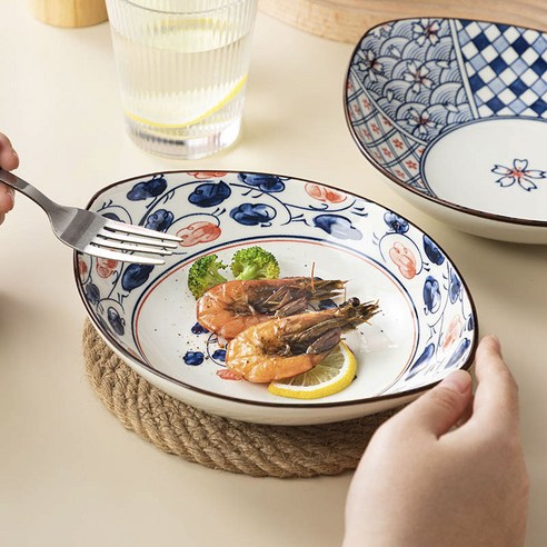 식탁에 예술을 더하다, Jin Zhong Tai 올리브 빈티지 보트 접시