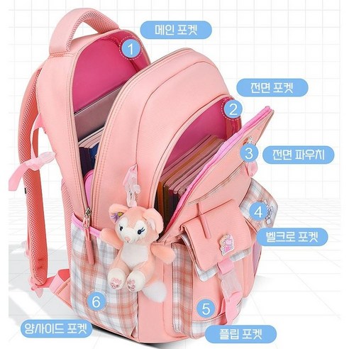 사랑스러움과 실용성을 겸비한 완벽한 초등학생 여자아이 가방