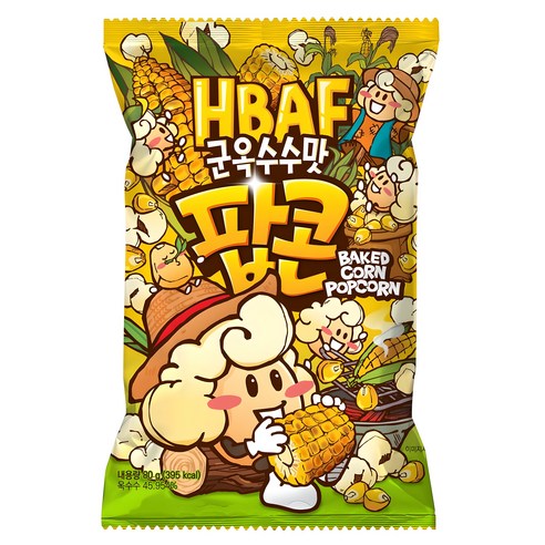 바프 군옥수수맛 팝콘, 80g, 1개