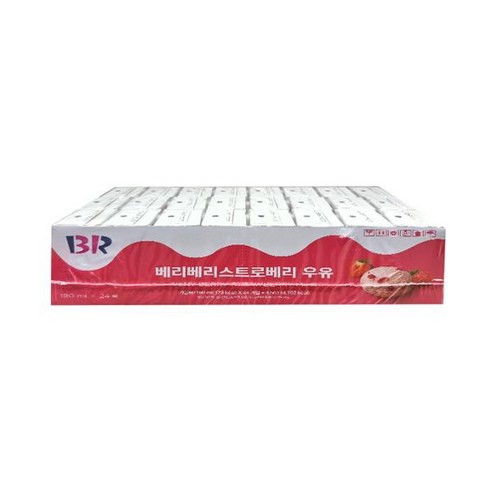 [코스트코] 배스킨라빈스 딸기맛 우유 190ml x 24팩, 상세 설명 참조, 상세 설명 참조, 상세 설명 참조