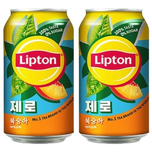 롯데칠성음료 립톤 아이스티 제로슈가 복숭아 355ml x 24캔, 24개