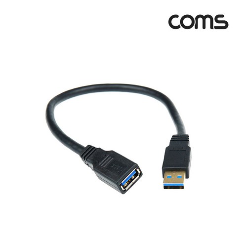 컴스 USB 3.0 AA USB A M F 연장 케이블 젠더 BB984, 본상품선택, 1개, 30cm