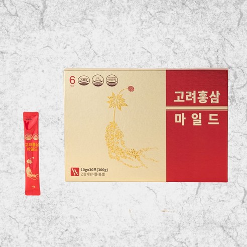 [유통기한할인]자연체온 고려홍삼 마일드 진세노사이드 3.8mg 10g x 30포/24년3월30일까지