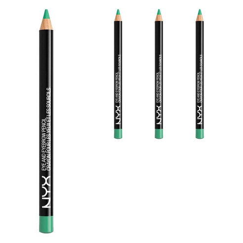 엔와이엑스 NYX 아이 앤 아이브로우 펜슬, Teal, 4개