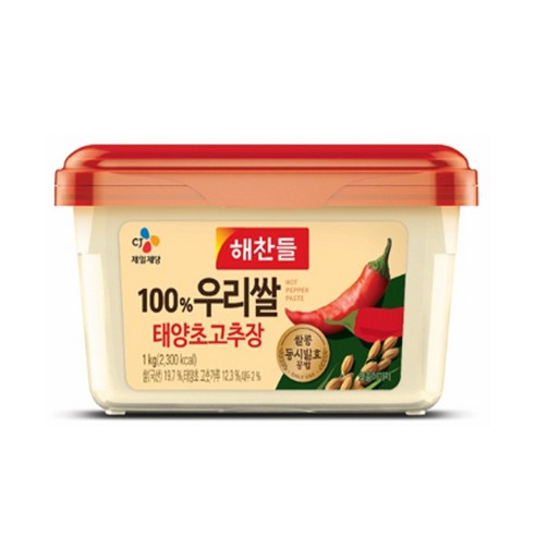 (상온)해찬들 (우리쌀)태양초골드고추장 800g+200g, 2개