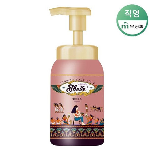 무궁화 샤워때비누 프리미엄 버블 엠프레스, 2개, 600ml 바디워시