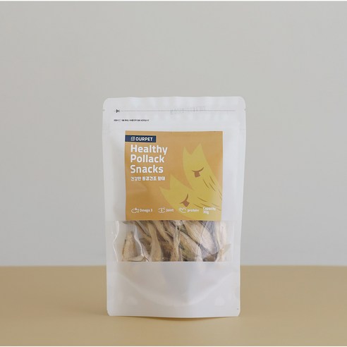 펫리셔스 강아지간식 수제황태 생생쫄깃 저염황태, 황태, 30g, 3개