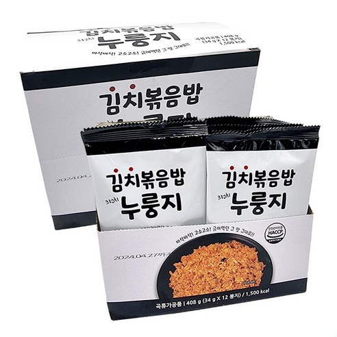 김치볶음밥 크런치 누룽지 34g X 24개
