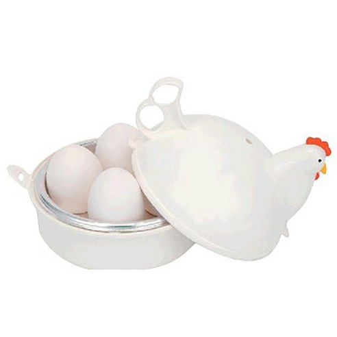 AFBEST 치킨 모양의 전자 레인지 계란 보일러 밥솥 주방 조리기구 가정 도구, 하얀색