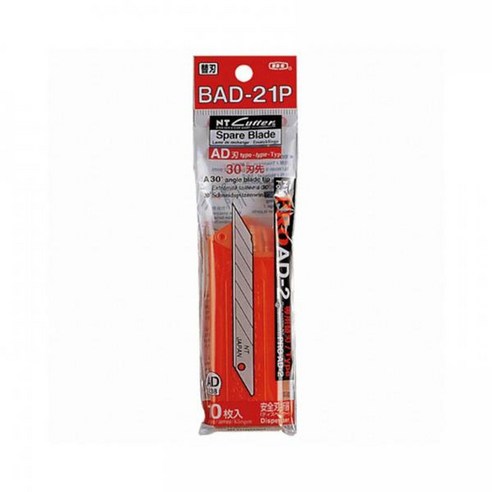 NT커터 커터날 BAD-21P(소), 단품