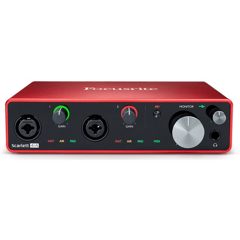 Focusrite Scarlett 4i4 포커스라이트 스칼렛4i4 3세대 오디오인터페이스 방송용 오인페