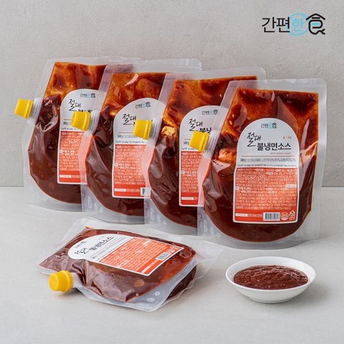 간편한식 절대 불냉면소스 500g/2개묶음/매운 비빔냉면/불맛, 500g, 2개